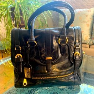 ✨BADGLEY MISCHKA✨ Black Leather Handbag